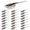Crappie Lures Kit - Soft Plastic Lures for Trout, Bass, Panfish & Bluegill - 24 Packs - color: Black