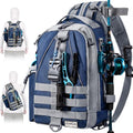 Ghosthorn Fishing Backpack Waterproof Tackle Bag Sling Bag Gift - color: Blue, size: Standard