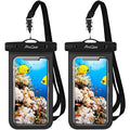 ProCase 2 Pack Waterproof Phone Pouch Case, 7" Universal Underwater Cellphone Dry Bag for iPhone 17 Air 16 15 14 13 Pro Plus Max 12 11, Galaxy S24 S23 S22 Ultra Pixel -Black - color: Black