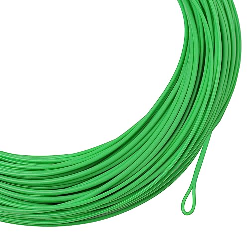 Kylebooker Weight Forward Floating Trout Fly Fishing Line WF3F-WF8 - color: Green, size: WF7F-100FT