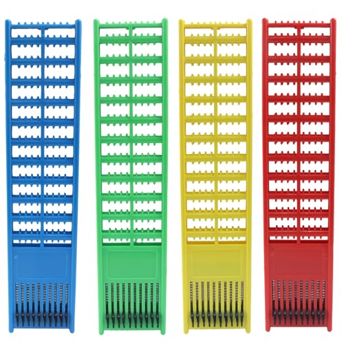 2pcs/4pcs Fishing Hook Holder, Plastic Double Side Storage Hooks Winding Board, Organize Snelled Rigs for Fishing Enthusiasts/Fishermen - color: 4colors(4pcs)