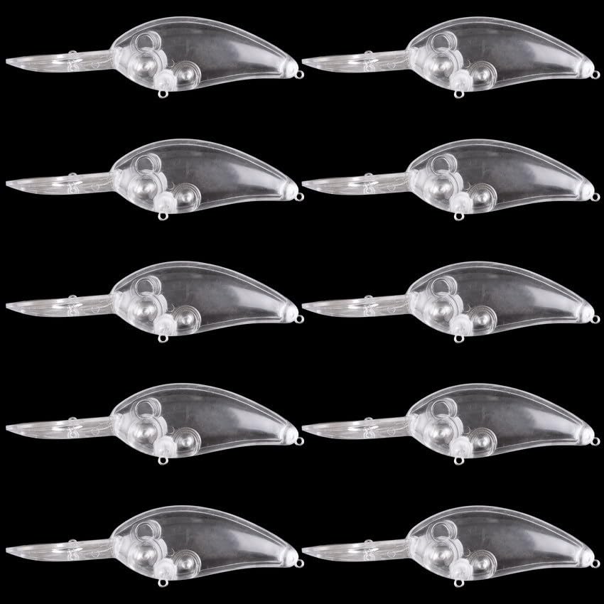 5pcs (4.9 in 0.85oz) Minnow Lure Blanks - Large Lip Deep Diving Crankbait Bodies, Unpainted Baits for Saltwater Fishing, Ideal for Lure Making Angler Gift