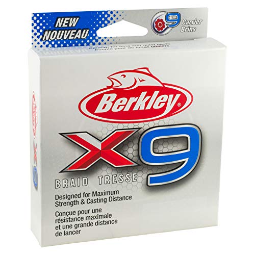 Berkley x9 Braid Fishing Line - color: Crystal, size: 328yd, style: 10lb Test