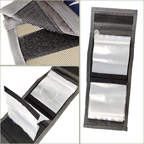 EUPHENG Fly Fishing Leader Wallet – 10 Clear Pockets Expandable Tippet Line Organizer | Secure Storage for Carp/Catfish Rigs & Fly Leaders - color: Dark Milk