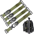 Molle Tactical Backpack Straps 24" Adjustable, Rush Tier System Molle Accessories for Military Assault Backpack Army Rucksack Attachment Nylon Compression Tie Down Strap for Tripod Gear, Sleeping Bag - color: Army Green 4Packs, style: Style B