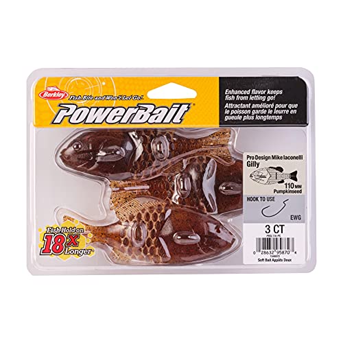 Berkley Powerbait Gilly Fishing Soft Bait - color: Pumpkinseed, size: 110mm