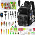 THKFISH Fishing Tool Kit, Backpack and Tackle Box with Tackle Included Lures Hooks Sinkers Accessories Kit,Pliers, Fish Lip Gripper, Fishing Gear and Fishing Gift for Men (Black Camo-87pcs) - color: BlackCamo