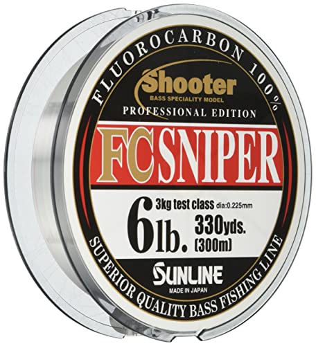 SUNLINE Fluorocarbon Line Shooter, Sniper, Natural Clear - style: 300m / 6lb