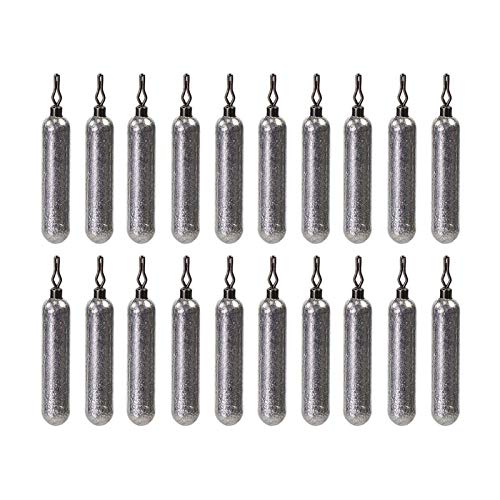 Croch Drop Shot Weights Hand Poured Size 1/8 1/4 3/8 (20 per Pack) - size: 1/8OZ