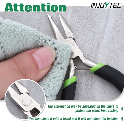 Mini Split Ring Pliers Jewelry Pliers 3" Split Ring Tool Jump Opener Keychain Opening for Jewelry Making Beading Crafting