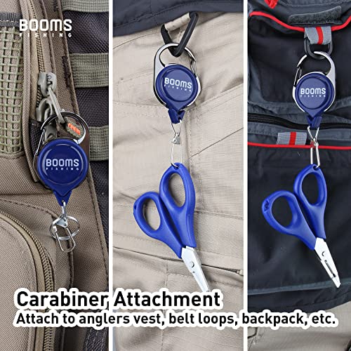 Booms Fishing RG1 Fly Fishing Zinger Retractor 3 pcs - color: Blue