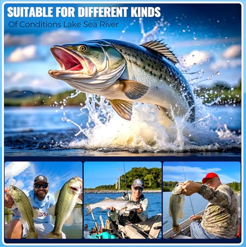PLUSINNO Fishing Lures Spinner baits for Bass - 16/32 pcs Spinner Lures Kit with Portable Carry Bag, Hard Metal Spinner Baits for Trout - color: 32pcs spinner set with box