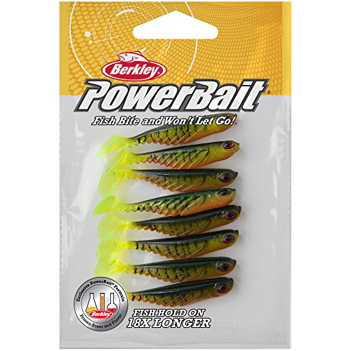 Berkley PowerBait Ripple Shad Fishing Soft Bait - color: Firetiger, size: 2" (8 Count)