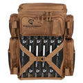 Evolution Fishing Drift Series Tackle Backpack, Outdoor Rucksack w/ 6 Fishing Tackle Trays, Heavy Duty - color: Coyote, size: 3600