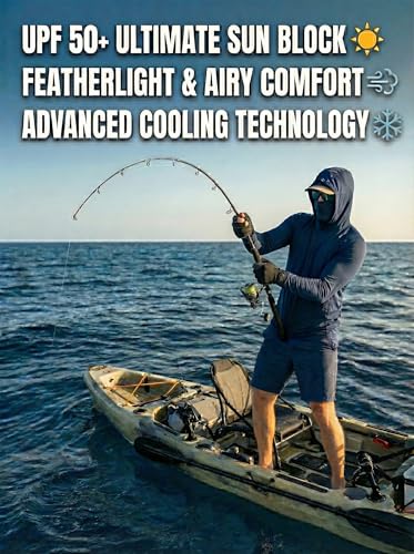 3 Pack Men's Fishing Hoodie with Face Cover - Quick Dry Long Sleeve Performance Tee for Outdoor Sports & Yard Work - color: Black+grey+blue【self-cultivation】, size: 3X-Large