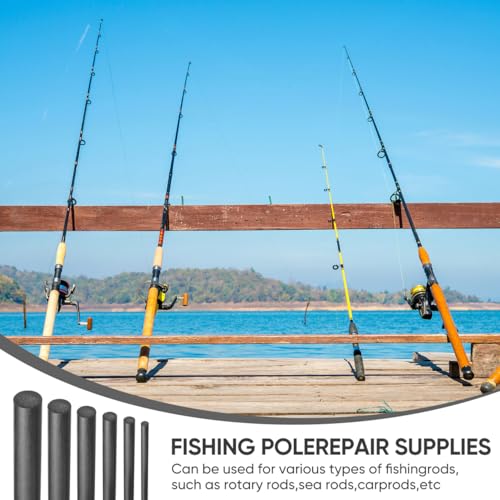 POPETPOP Carbon Fiber Supply Fishing Rod Tips Repair Kit Pole Repair Carbon Fiber