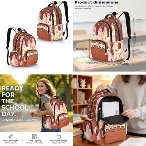 Sweetheart Print Backpack for Boys 4 Pack School Bag Rucksack with Reusable Lunch Bag Water Bottle Carrier Bag Pencil Case Set - color: Sweetheart Print