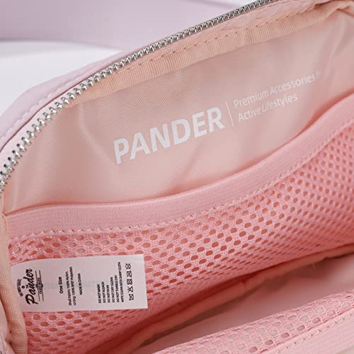 Pander Belt Bag with Adjustable Strap, Fashion Waist Packs, Crossbody Bags for Women (Pink). - color: Pink
