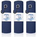 Puomue 3 Pack Microfiber Fishing Towels with Clip, 16" X 16", Waffle Pattern for Effective Cleaning of Fishing Gears or Dirty Hands, Perfect for Camping Towels and Hiking Towles (Blue, 16"X16") - color: Blue