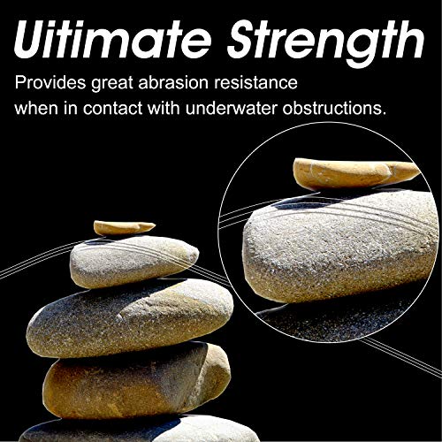 RIKIMARU Fluoro Fishing Line, 100% Soft Fluorocarbon Coated Fishing Line - size: 15 lb/0.37 mm/300 yds