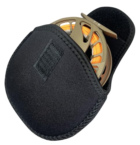 Creative Angler Neoprene Reel Cases, Black - 3 Sizes for Fly Reel - size: Large