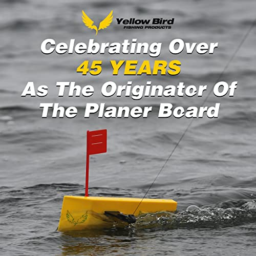 Yellow Bird Planer Board for Fishing - Available in 4 Sizes - style: 10 Inch - (1) Left
