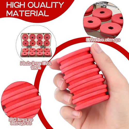 2 Sets Fishing Line Foam Spools & Board 16-Slot Fishing Line Storage Organizer Box ABS Spool Holder for Boat Sea Saltwater