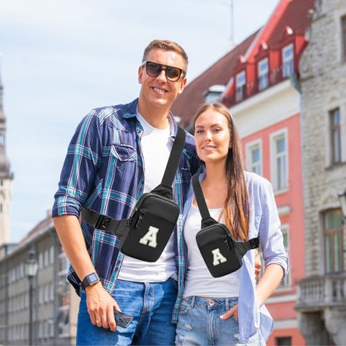 Mini Sling Bag for Men Crossbody,Small Chest Bag Casual Trendy Waterproof Lightweight Phone Crossover Daypack - color: Black Small Sling Bag
