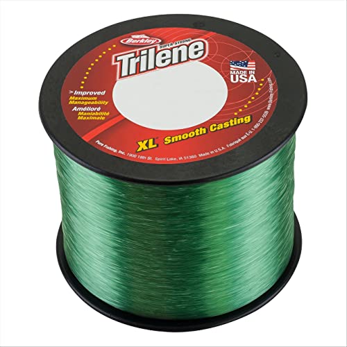 Berkley Trilene XL Monofilament Fishing Line - color: Low-Vis Green, size: 3000yd, style: 4lb Test