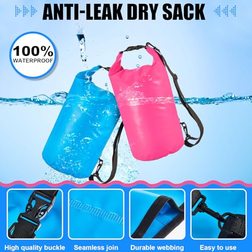 Aliceset 2 Pcs Waterproof Dry Bag 20L/10L Floating Dry Backpack Bags for Travel Pack Waterproof Backpack for Kayaking Rafting Boating Swimming Hiking Fishing(20 L) - size: 20 L