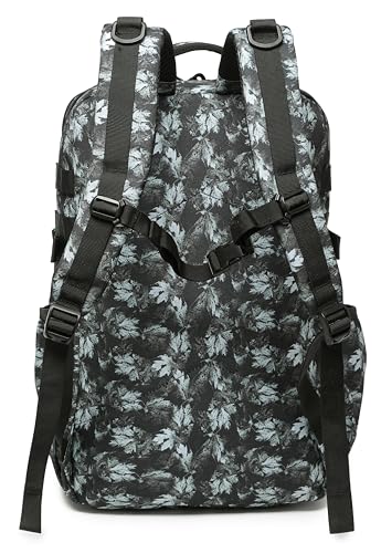 Wotony Tactical Backpack - Military waterproof backpack with multiple pockets and tactical gear for the outdoors (Gray Maple Leaf, 35L) - color: Gray Maple Leaf, size: 35L