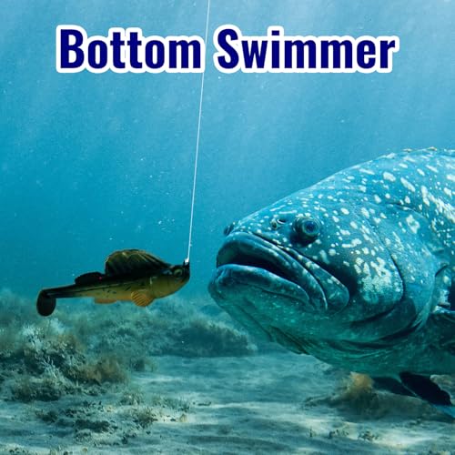 Soft Fishing Lures 5pcs Kit with Tackle Box Weedless Paddle Tail Swimbaits for Bass Trout Crappie Walleye Freshwater Saltwater Life Like Action Durable Plastic Sharp Hooks - color: 2in 5pcs