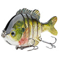 BASSDASH SwimPanfish Multi Jointed Panfish Bluegill Swimbaits Hard Topwater Bass Lures Fishing Lure Crank Saltwater 3.5in/0.85oz - color: Bluegill
