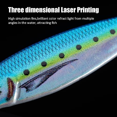 Goture Fishing Jigs,Vertical Jig Saltwater, Jig Fishing Lures with Assist Hook and Treble Hook, 7g-80g Fishing Jigging Spoon Lures for Tuna,Salmon,Sailfish,StripedBass,Grouper Snapper,Kingfish - size: 0.88oz/25g