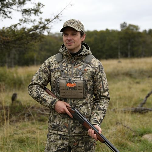 MYDAYS Chest Rig for Men, Chest Bag for Fishing, Waterfowl, Upland Game, Turkey, Tactical - color: Camo