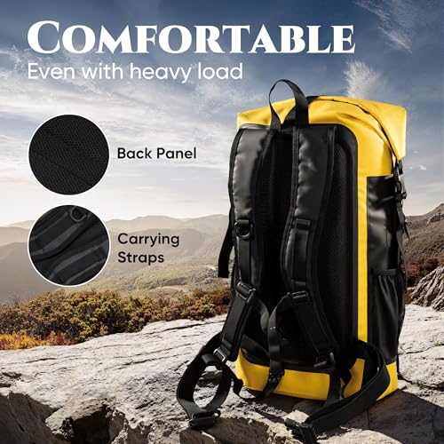 Waterproof Backpack Dry Bag with bungee cord Yellow - color: Yellow, style: Dry Bag