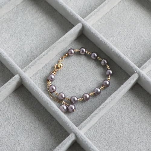 Wudygirl 12 Grid Jewelry Organizer Velvet Jewelry Tray with Clear Lid Jewelry Box Bracelet Holder Display Case Storage Bracelets Rings Earrings Organizer (12 Grid) - color: Gray, size: 12 Grid