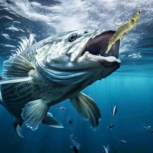 Fishing Hooks-Live Shrimp Fixed Hooks Carbon Steel Barbed with Holes,2/3/4Catfish Bass Fishing Hooks,That Can Adapt to Various Fishing