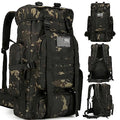 45L Hiking Backpack Waterproof Travel Daypack Camping Backpack for Men Women (Black) - color: Black Cp