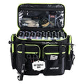 Goture Large Tackle Bag,1680D Water Resistant Saltwater Gear Storage Big Fishing Bag with EVA Bottom,Store Up to 8PCS 3700 Plus 4PCS 3600 Tackle Trays(Not Included),Gifts for Men,20.87”x11.42”x15.16”