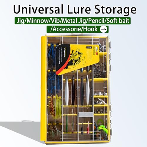 Deluxe Fishing Tackle Box, Waterproof 3600 & 3700 Terminal Tackle Trays, Organizer Includes 2 Type Dividers, Multi-purpose and All-in-one Tackle Storage (3700-2 universal 2 pack) - color: 3700-2 universal 2 pack