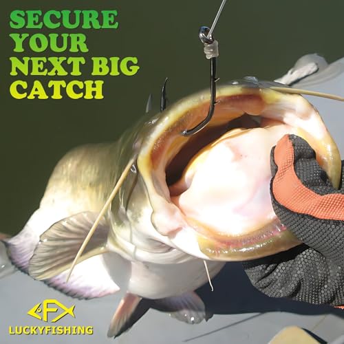 LUCKYFISHING Baitholder Fishing Hooks Saltwater Freshwater 100/80/70/60pcs Professional V Bait Holder Hooks for Bass Trout Crappie Soft Live Baits Black Red with Size 1 2 4 6 8 1/0-6/0 - color: Black, size: 6/0-60pcs