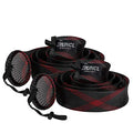RUNCL Fishing Rod Sleeves & Reel Bags, Spinning/Casting Rod Socks & Spinning/Baitcasting Reel Covers - Protection Solution, Space Saver, Perfect Storage - Fishing Pole Sleeves & Reel Pouch (2 Pack) - color: Casting Rod Sleeves*2pcs,(Red & Black)