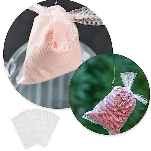 100 Pcs Water Soluble Baits PVA Bags for Solid Bait (7 * 15CM)