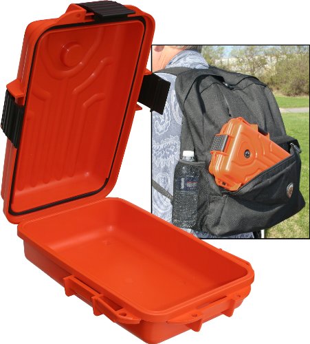 MTM Survivor Dry Box with O-Ring Seal (Orange, Large) - color: Orange