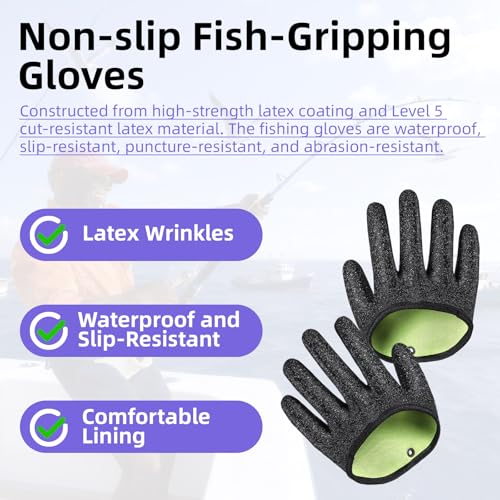 Fishing Rod Holder Belt with EVA Padded Includes Gloves Heavy Duty Plastic Material Waist Belt for Saltwater and Freshwater Fishing