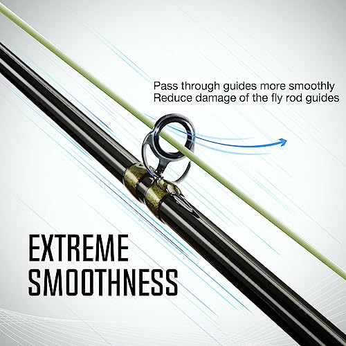 Piscifun Sword Fly Fishing Line with Welded Loop, Weight Forward Floating Fly Line, Available in WF1, WF2, WF3, WF4, WF5, WF6, WF7, WF8, WF9, and WF10 Weights, in Lengths of 90 and 100 Feet - color: Yellow & Moss Green, size: WF-8F 100FT