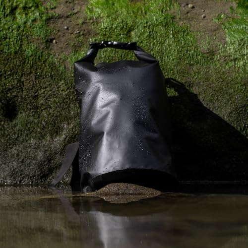 Ho Stevie! Heavy Duty Waterproof Dry Bag - Keeps Your Stuff Dry, on Surf Trips, Camping, or Any Adventure (Black, 20L) - size: 20L
