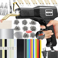 Upgraded 220W Plastic Welder, 2 in 1 Plastic Welding Repair Welder Kit 1000PCS Hot Stapler Soldering Gun with 100PCS Plastics Welding Rods Car Bumper Repair Kit for Most Plastics(Black) - color: Black