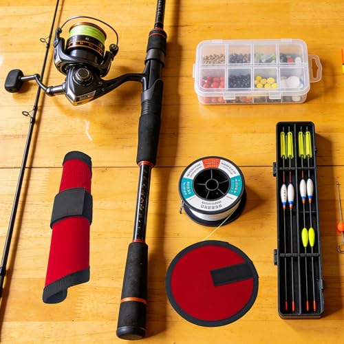8PCS 5.9 Inch Red Fishing Lure Covers, Hook Bait Storage Protectors, Lure Wraps Safety Sleeve for Fishing Rod Protection and Transport - color: Red